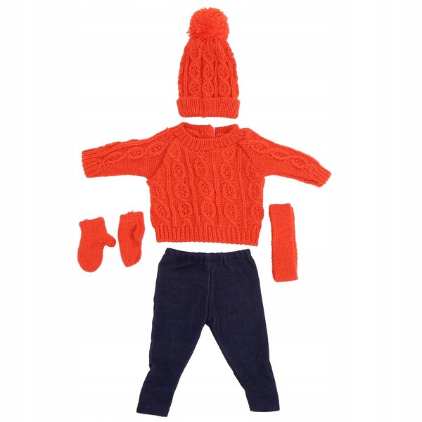 Puppenkleidungs-Komplettset mit Pullovern, Hosen und Modeaccessoires