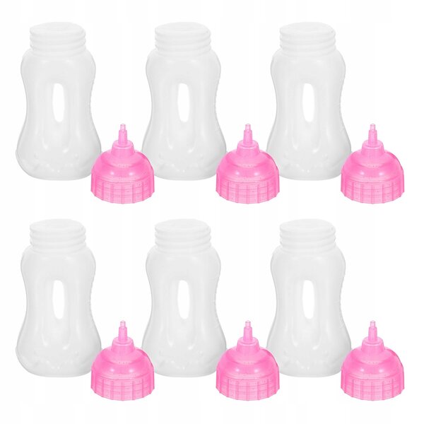 Set di 6 Mini Bottiglie per Bambole in Plastica per Gioco e Role Play Bambini