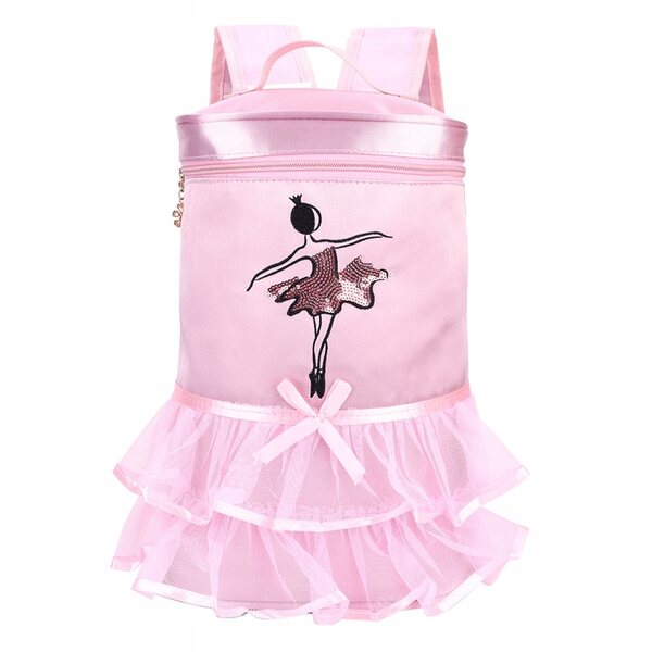 Satin-Rucksack mit Ballerina-Design für Kinder – praktisch und zart