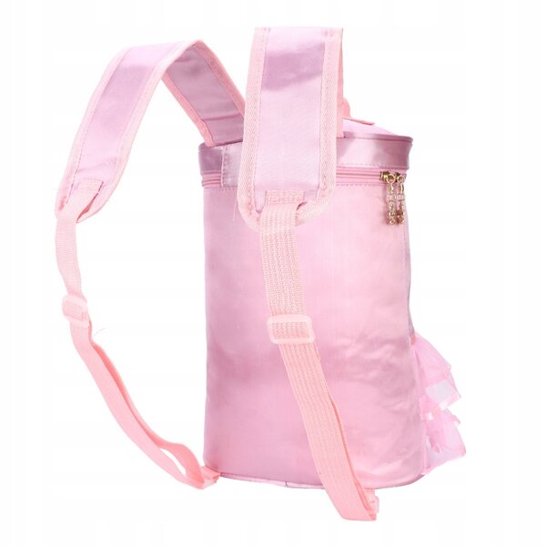 Satin-Rucksack mit Ballerina-Design für Kinder – praktisch und zart