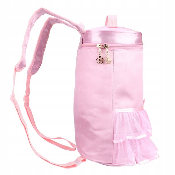 Satin-Rucksack mit Ballerina-Design für Kinder – praktisch und zart