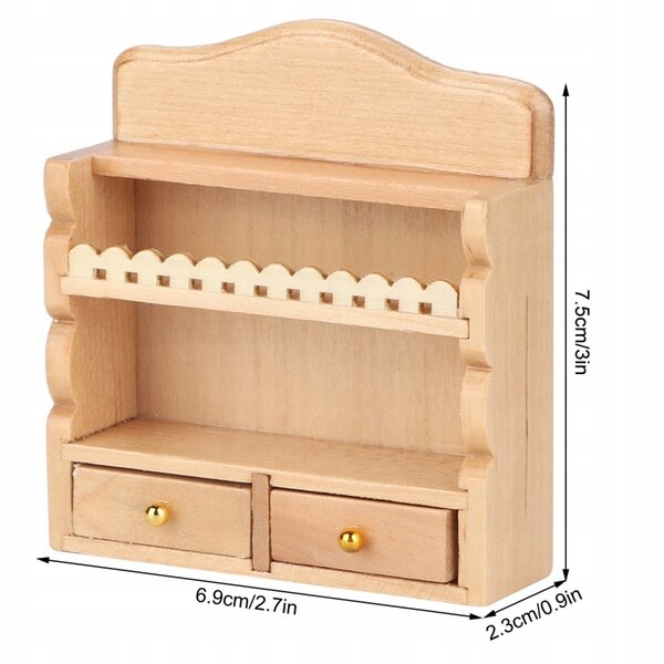 Miniatura cucina da parete 1:12 per casa delle bambole modellino di alta qualità