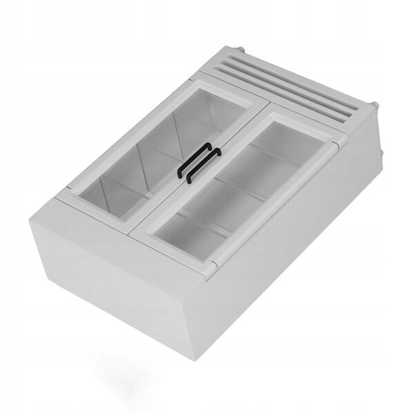 Mini frigorifero in legno portatile per bambole, accessorio ideale per casette 1:12