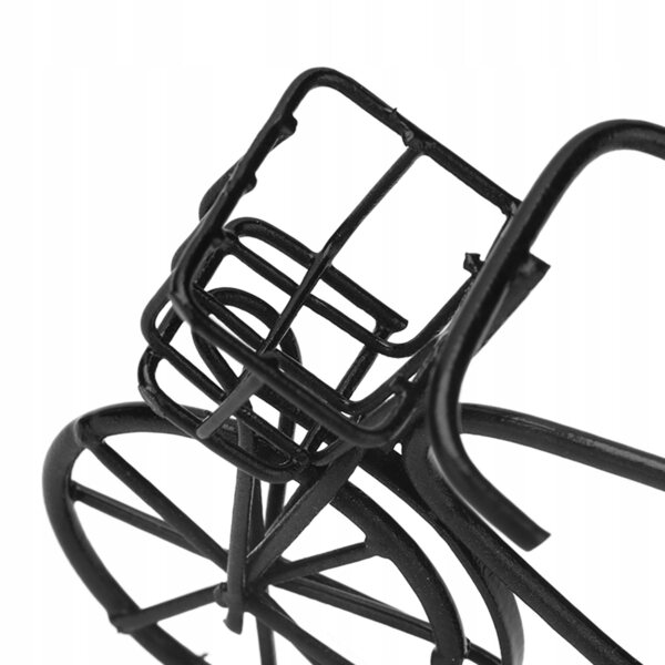 Mini bici in metallo per casa delle bambole scala 1:12 con dettagli realistici