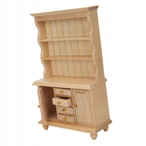 1:12 Holzmöbel für Puppenhaus – Dreischichtiger Schrank
