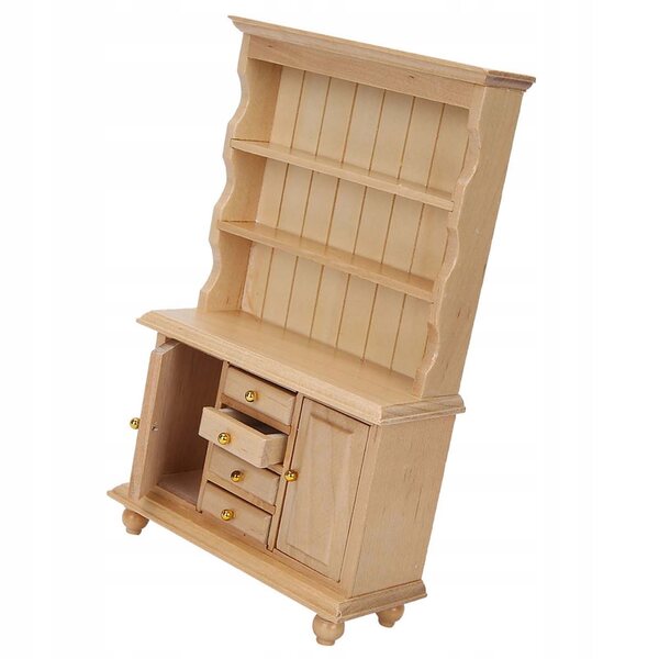 1:12 Holzmöbel für Puppenhaus – Dreischichtiger Schrank