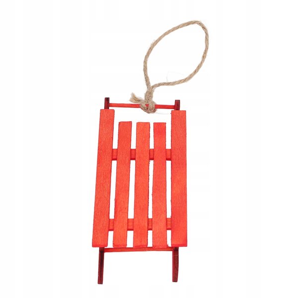 Life Deko-Schlittenminiaturen aus echtem Holz für Weihnachtsdekorationen 1/12