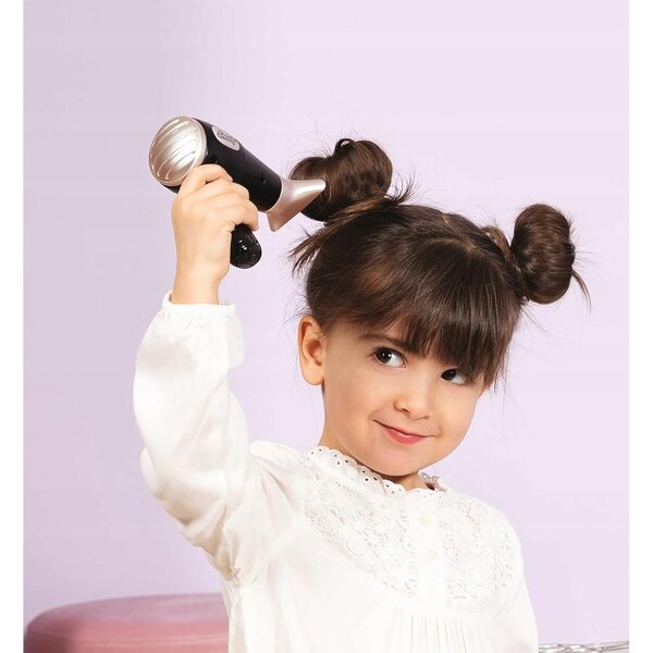 Friseurset für Kinder mit Haartrockner, Lichtern, Geräuschen und realistischem Zubehör