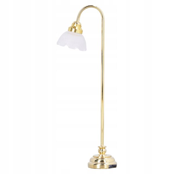 Lampada da Terra Miniatura 1:12 per Case di Bambole con Luce Vintage a Batteria