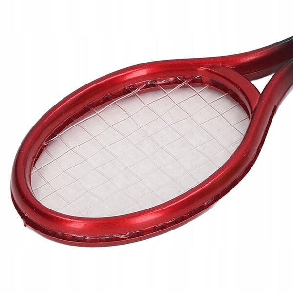 Mini-Tennisschläger-Set für 1:12 Puppen mit Ball und Plastiktüte
