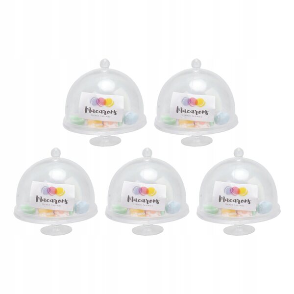 Set 5 Miniature Dolci Macaron per Case delle Bambole in Resina Resistente