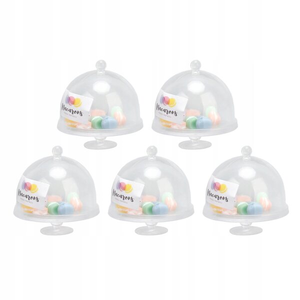 Set 5 Miniature Dolci Macaron per Case delle Bambole in Resina Resistente
