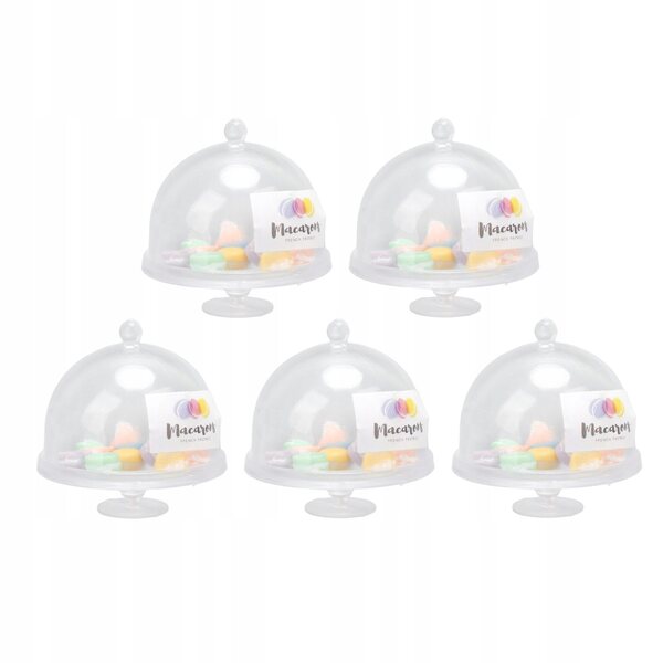 Set 5 Miniature Dolci Macaron per Case delle Bambole in Resina Resistente