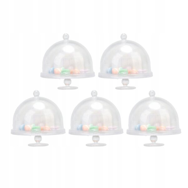 Set 5 Miniature Dolci Macaron per Case delle Bambole in Resina Resistente