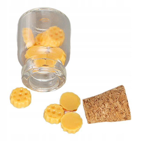 Set 10 Miniature Cibi per Casa delle Bambole Accessori Realistici in Resina e Vetro