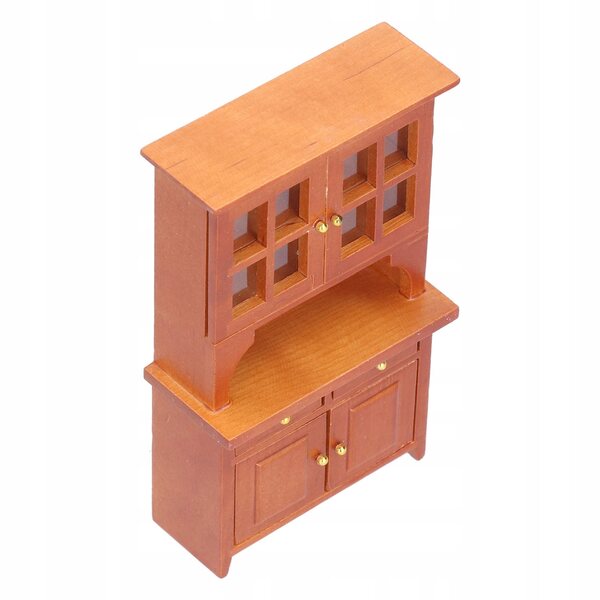 1:12 Puppenhaus-Miniatur-Holzmöbel mit Messinggriff