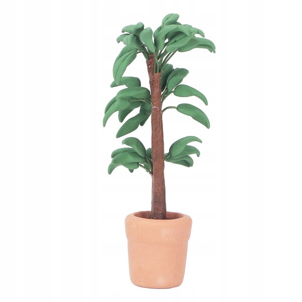 Miniatura pianta in scala 1:12 per casa delle bambole, decorazione realistica
