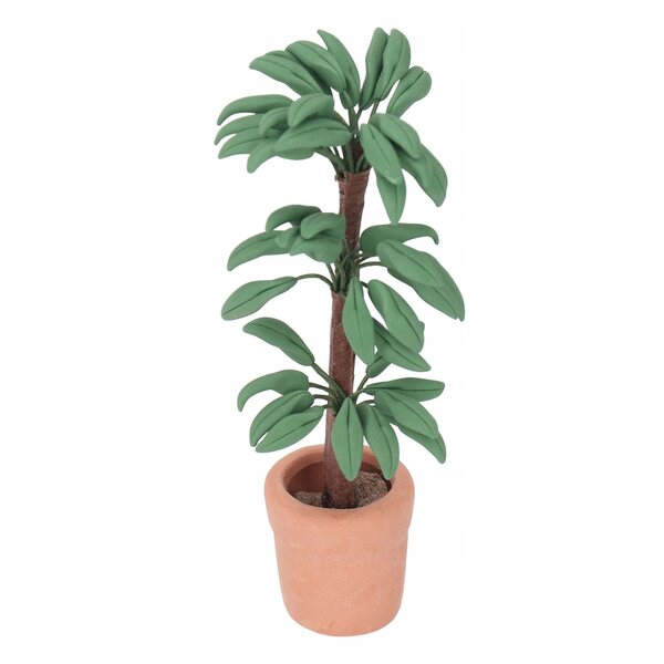 Miniatura pianta in scala 1:12 per casa delle bambole, decorazione realistica