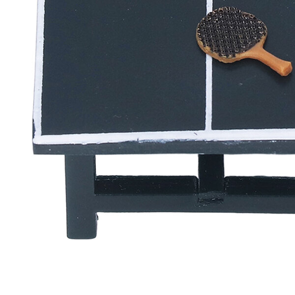Miniatura Tavolo da Tennis in Resina Realistica per Casa delle Bambole 1:12