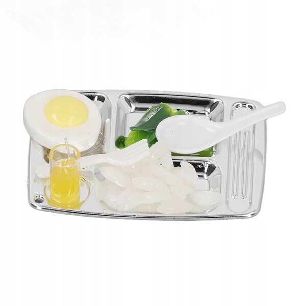 Miniatura piatto da pranzo realistica per bambole, giocattolo decorativo e creativo