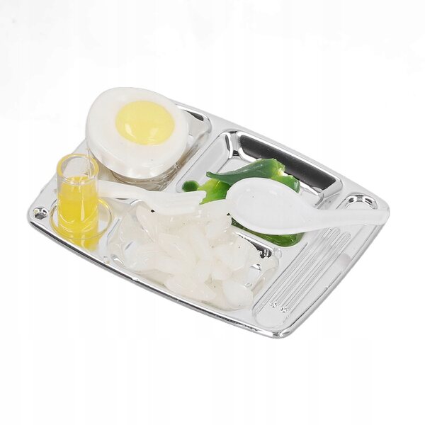 Miniatura piatto da pranzo realistica per bambole, giocattolo decorativo e creativo