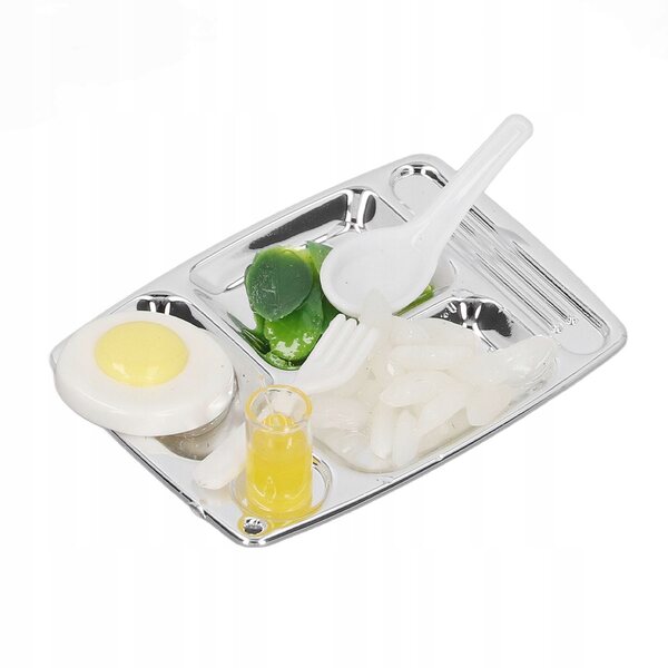 Miniatura piatto da pranzo realistica per bambole, giocattolo decorativo e creativo