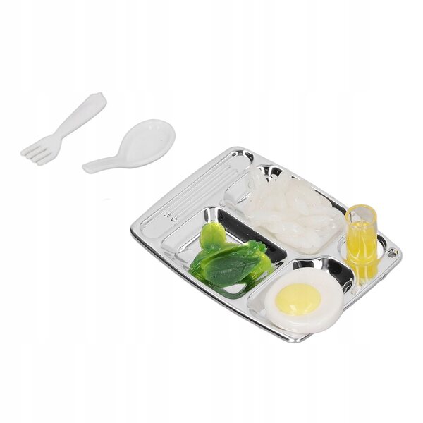 Miniatura piatto da pranzo realistica per bambole, giocattolo decorativo e creativo