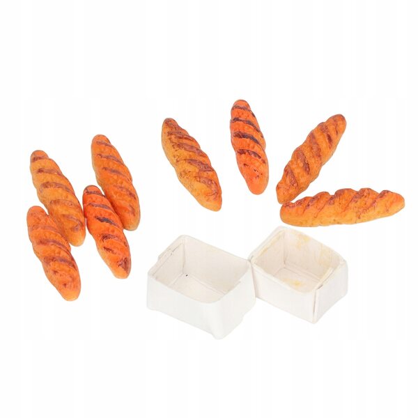 Set 40 Miniature di Pane Realistico in Resina per Case delle Bambole