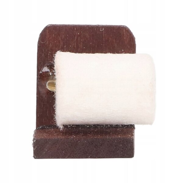 Miniatura dispenser carta igienica 1:12 per casette delle bambole in legno e metallo