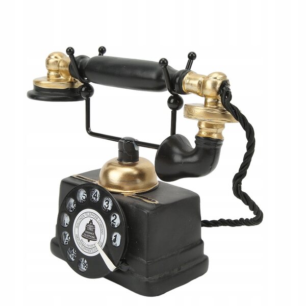 Modello Telefono Vintage in Resina Sintetica per Decorazione Casa e Locale