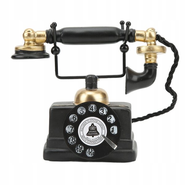 Modello Telefono Vintage in Resina Sintetica per Decorazione Casa e Locale