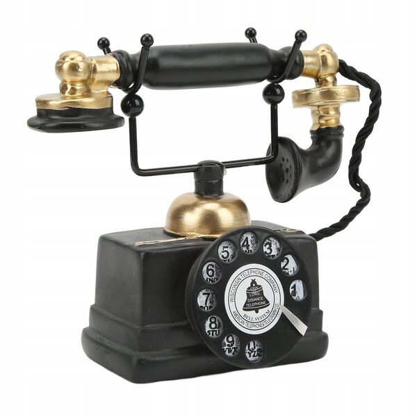 Modello Telefono Vintage in Resina Sintetica per Decorazione Casa e Locale