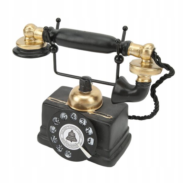 Modello Telefono Vintage in Resina Sintetica per Decorazione Casa e Locale