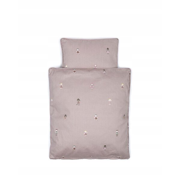 Smallstuff Set Biancheria Lettino Bambole Viola in Tessuto Per Bambini 3+