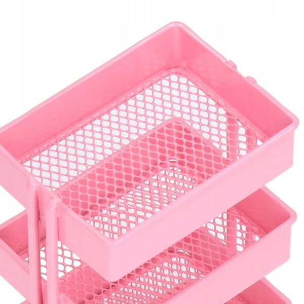 3-stöckiges Puppenhaus mit stabilen Metallrädern und filigranem Design
