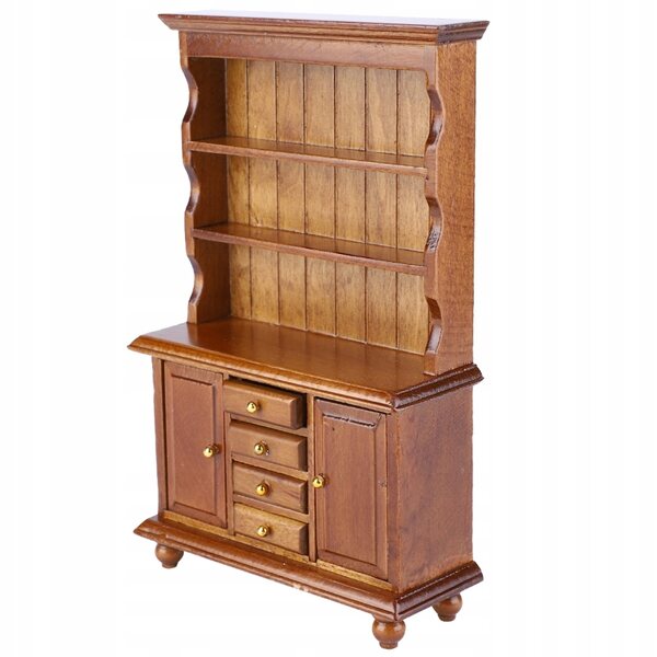 Miniatura 1:12 casa delle bambole con mensola e accessori libreria in legno