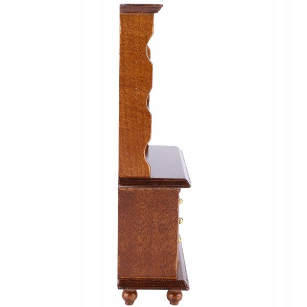 Miniatura 1:12 casa delle bambole con mensola e accessori libreria in legno