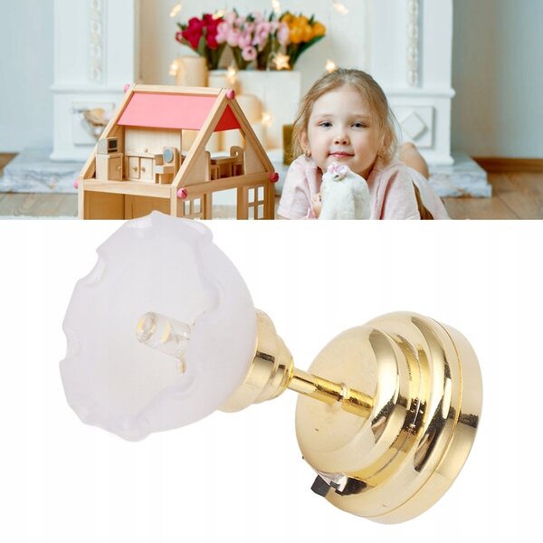 Lampada LED Modello Fiore 1:12 per Casa delle Bambole - Decorazione Miniatura