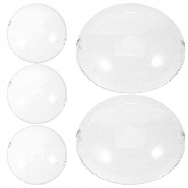 5 transparente Acryl-Schutzmasken für Puppen – tragbare Hüllen