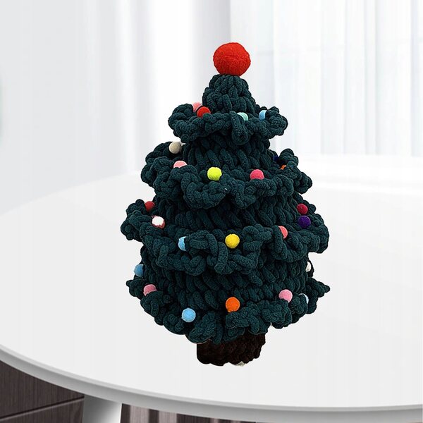 Komplettes Weihnachtsbaum-Häkelset für Anfänger mit Zubehör