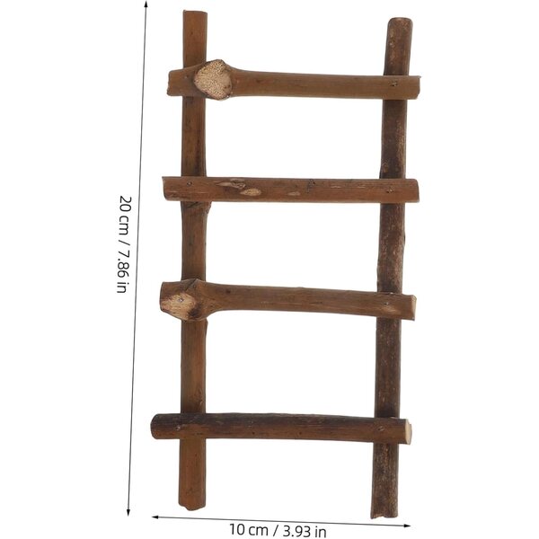 INOOMP 2 Scale in Miniatura in Rattan Scala da Giardino per Case delle Bambole