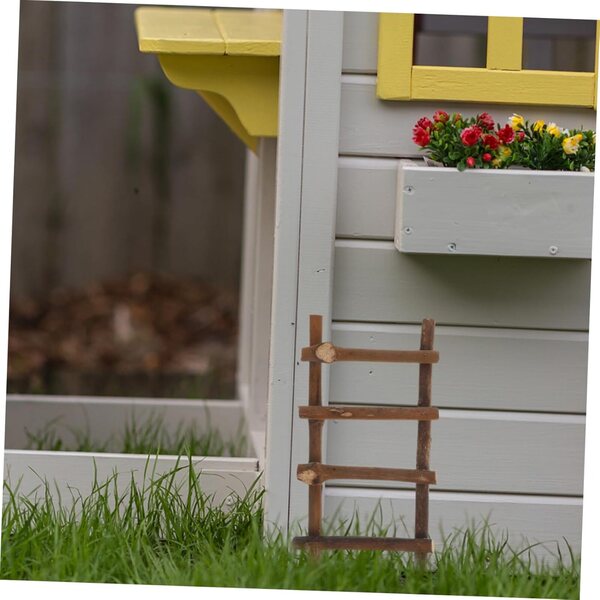 INOOMP 2 Scale in Miniatura in Rattan Scala da Giardino per Case delle Bambole