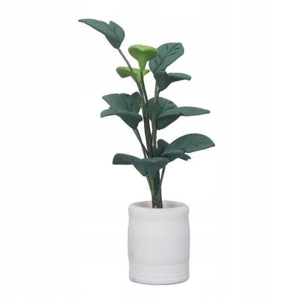 Pianta in vaso miniatura per casa delle bambole scala 1:12 modello realistico