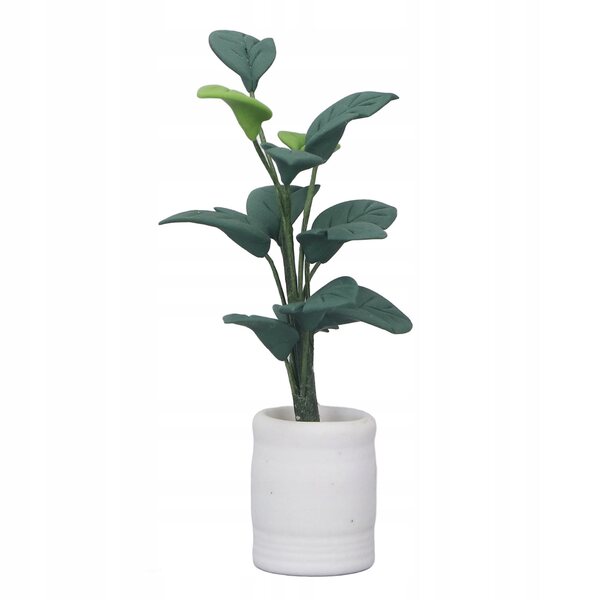 Pianta in vaso miniatura per casa delle bambole scala 1:12 modello realistico