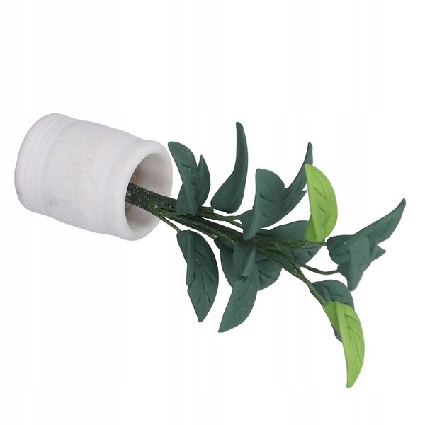 Pianta in vaso miniatura per casa delle bambole scala 1:12 modello realistico