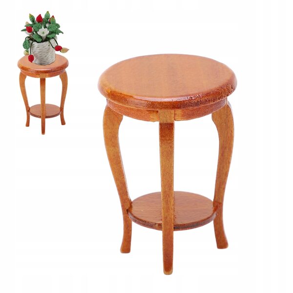Mini modello stoca in legno di betulla per casa delle bambole 1:12