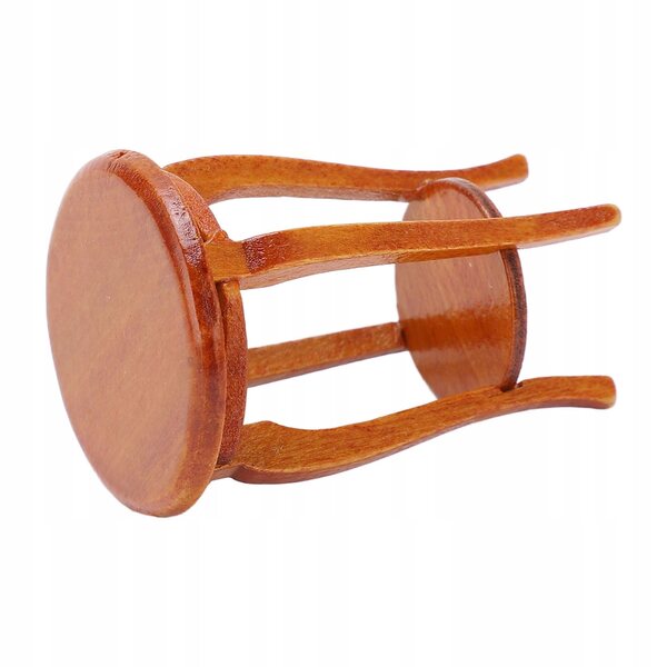 Mini modello stoca in legno di betulla per casa delle bambole 1:12