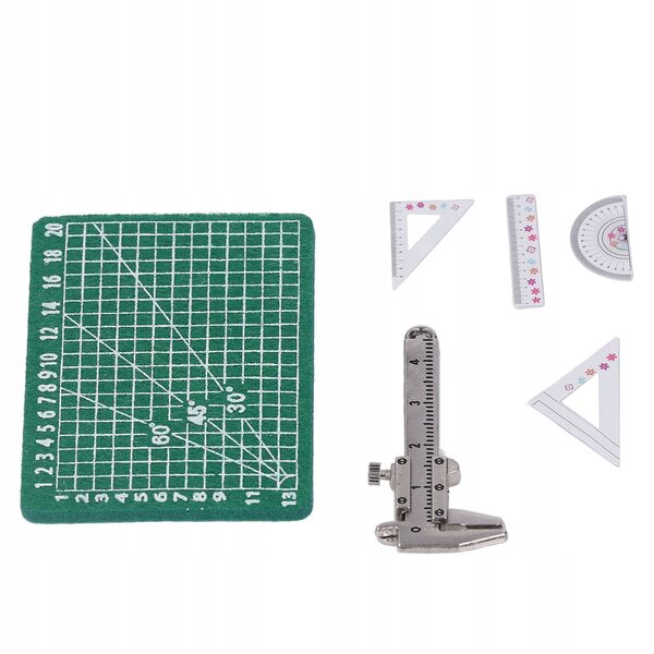 Miniature clamp per dollhouse 1:12 set accessori realistici in plastica e metallo
