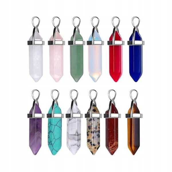 Set mit 12 langlebigen Chakra-Anhängern für Zuhause und Büro, in Geschenkbox