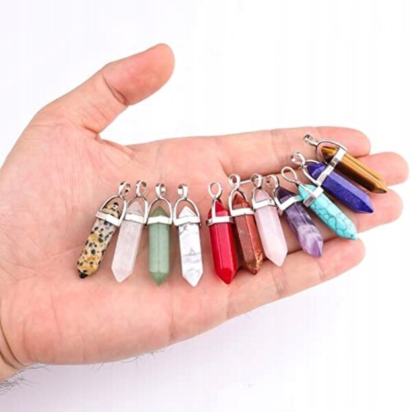 Set mit 12 langlebigen Chakra-Anhängern für Zuhause und Büro, in Geschenkbox